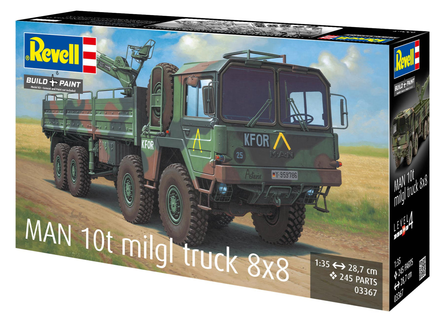 MAN 10t milgl truck 8x8 Model Kit