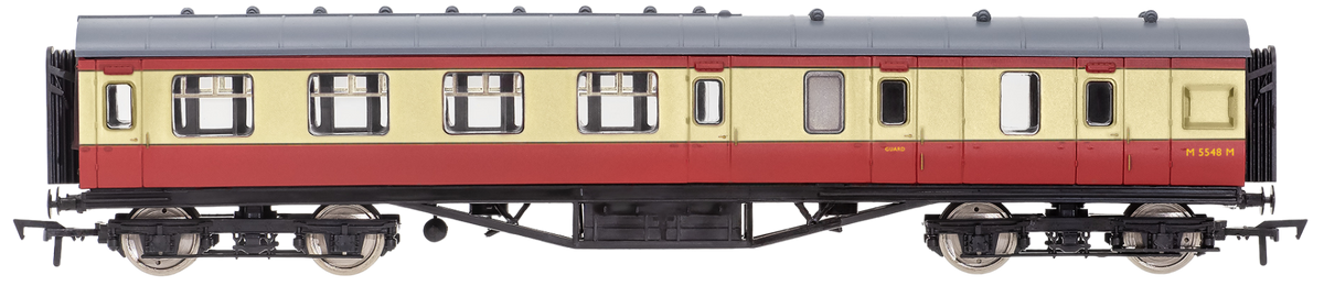 4P-010-401 57ft Stanier Corridor Brake Composite M5548M BR Carmine & Cream