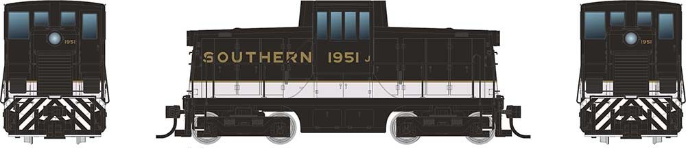 HO GE 44 Tonner (DC/Silent): Southern - Tuxedo Scheme: #1950 Diesel Locomotive
