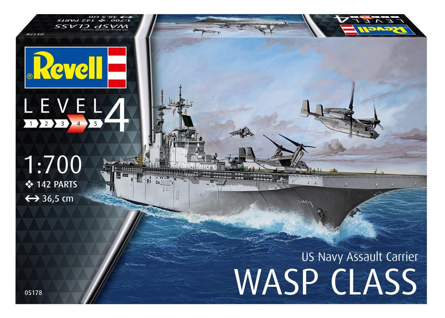US Navy Assault Carrier WASP Class Model Kit