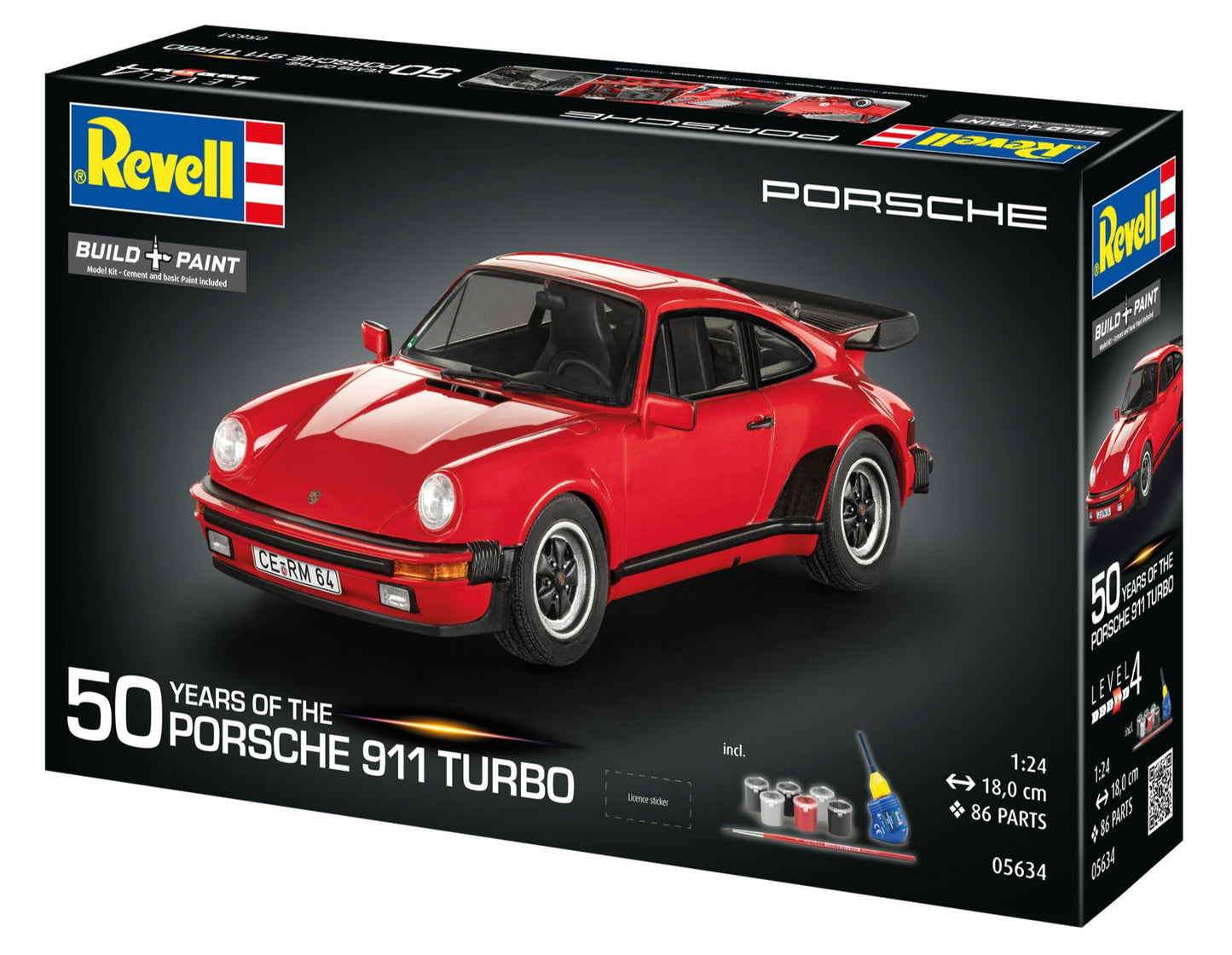 Gift Set Porsche 911 Turbo 50th Anniversary Model Kit