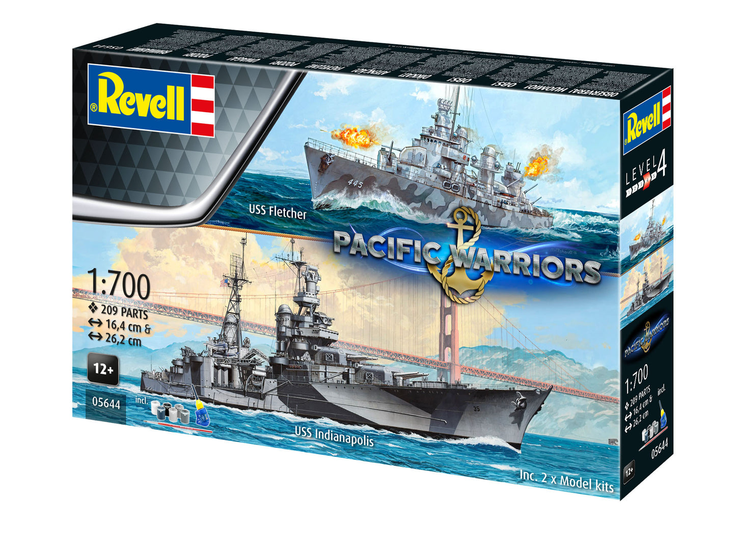 Gift Set Pacific Warriors (USS Fletcher & Indianapolis) Model Kit