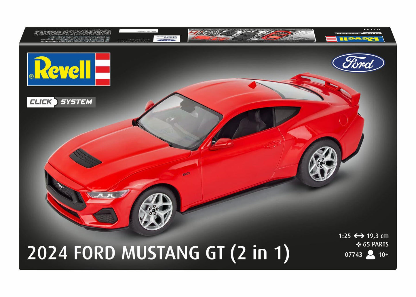 07743 2024 Ford Mustang GT (easy-click) Model Kit