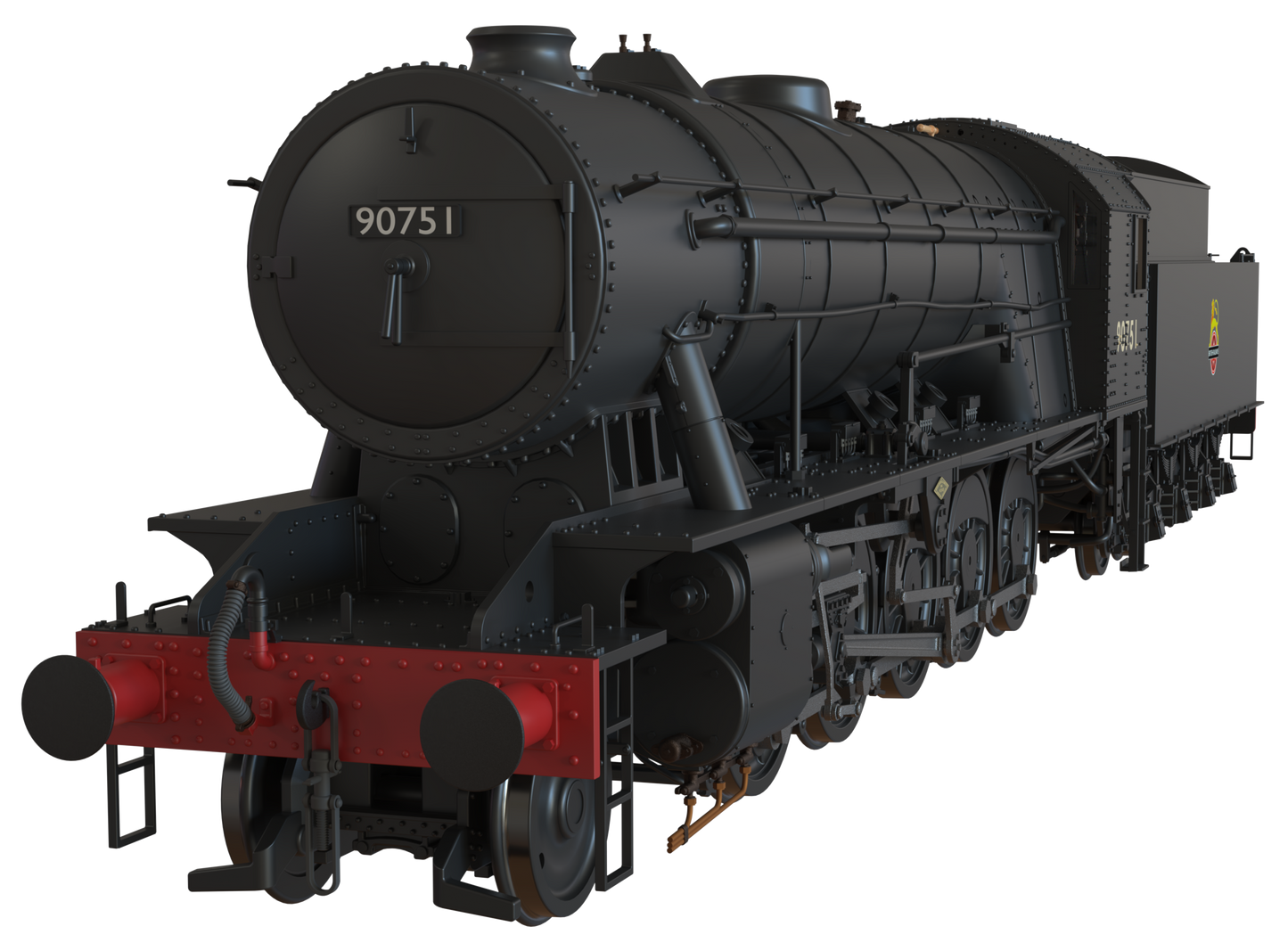 WD Austerity 2-10-0 BR Black Early Crest No.90751 Steam Locomotive
