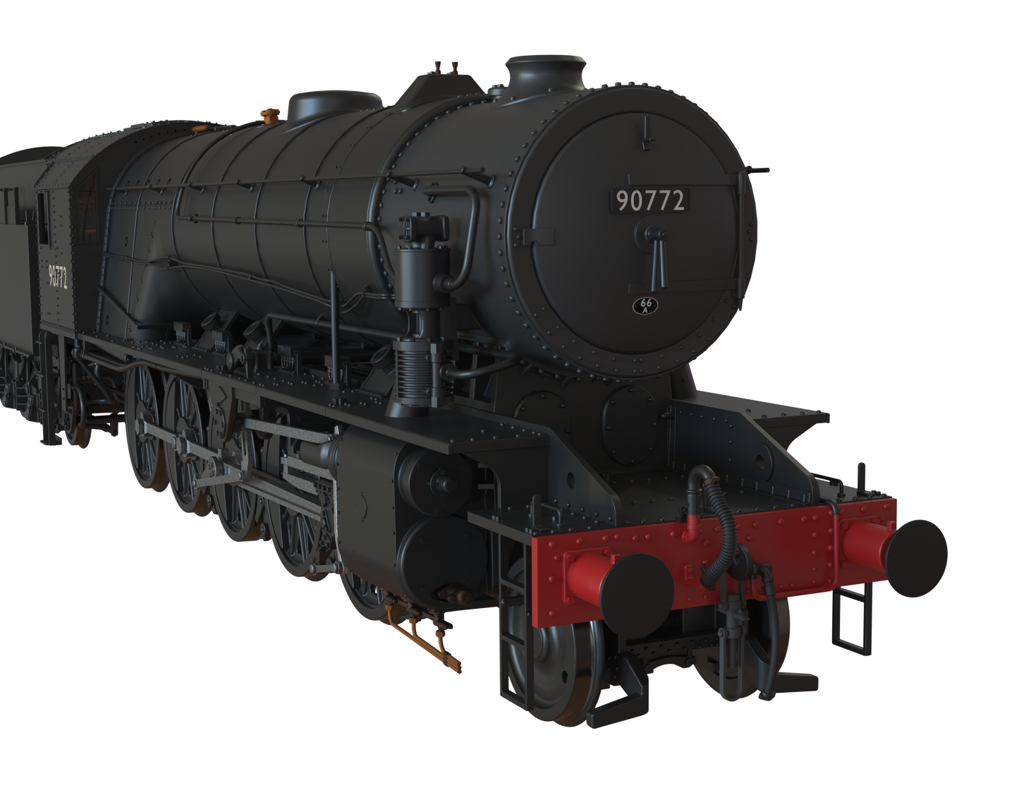 WD Austerity 2-10-0 BR Black Early Crest No.90772 Steam Locomotive - DCC Sound