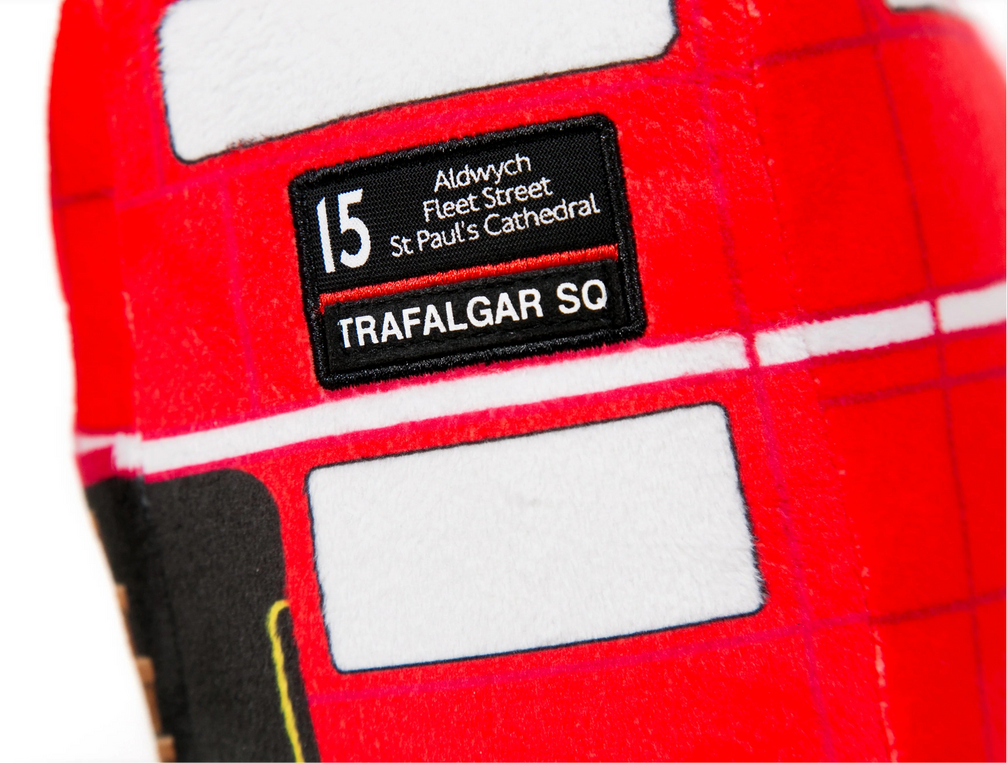 6583395 Vintage London Bus Soft Toy