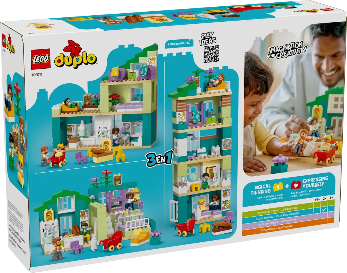 10470 Lego Duplo 3 in 1 Modern Family House with Figures - 10470