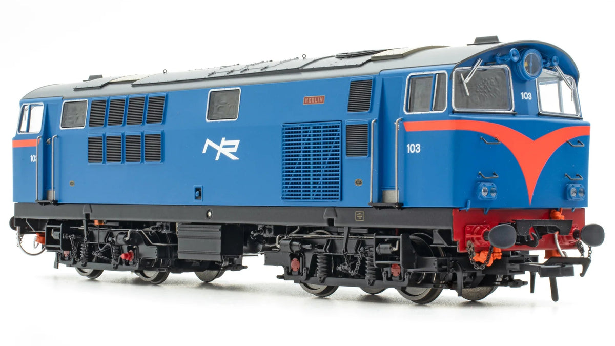 IRM1328 NIR 101 Class Hunslet 103 'Merlin' Blue (red arc) Diesel Locomotive