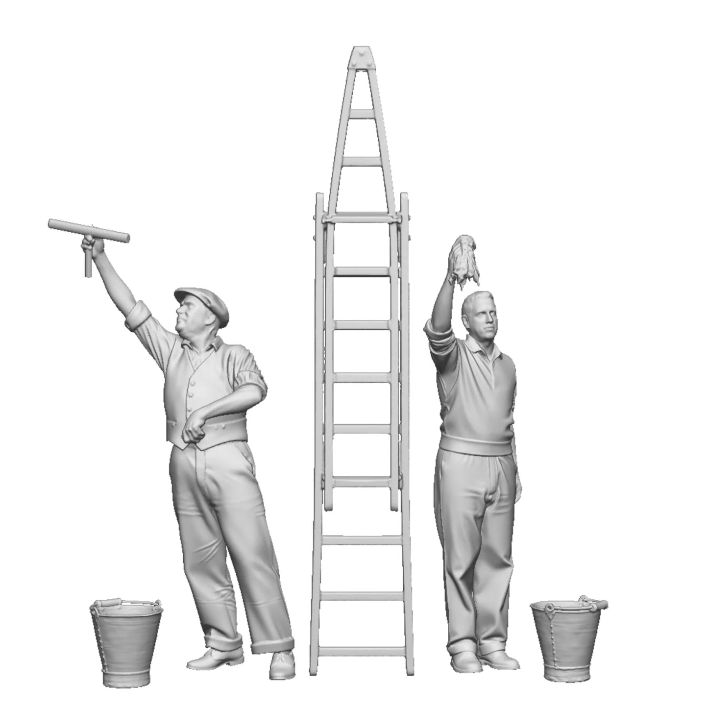 1373-043 O Gauge Town and Country - Window Cleaners
