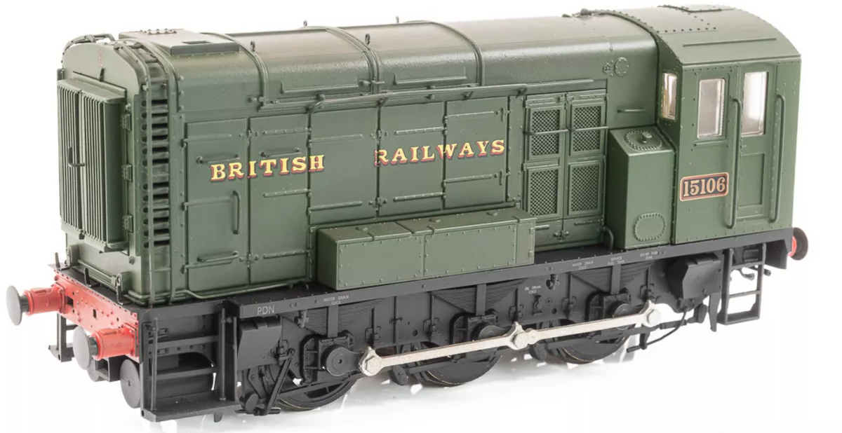 MR-507 Class 11 Shunter BR Green (WR Style Lettering) 15106 Diesel Locomotive - Weathered
