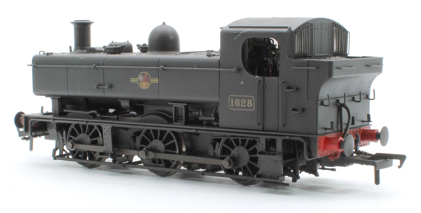 Rapido Class 16XX BR Black Late Crest No.1628 Steam Locomotive - Weathered