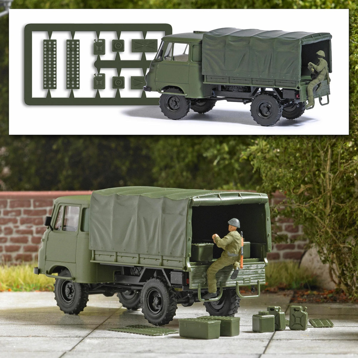 BUS1935 Robur van with soldier