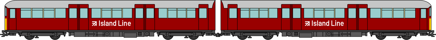 Class 483 - Isle of Wight "LT" Maroon Set 008 2-Car EMU