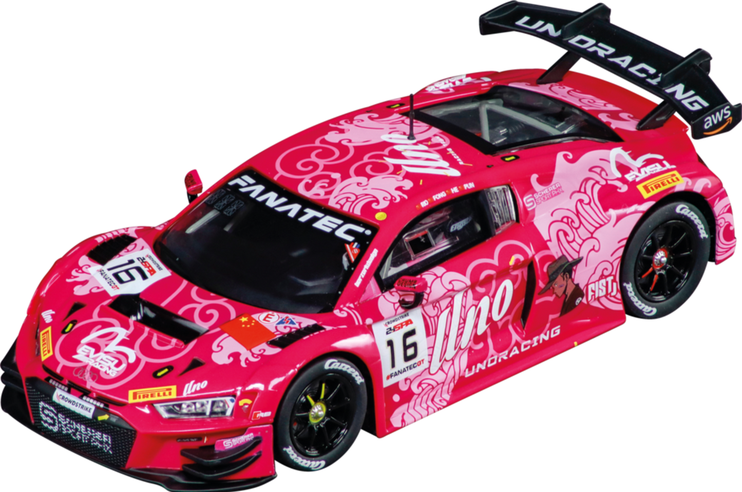 Carrera Evolution Audi R8 LMS GT3 evo II "Uno Racing Team, No.16"