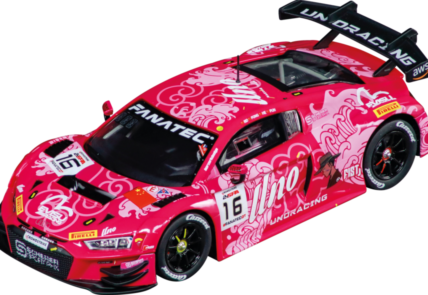 Carrera Digital 132 Audi R8 LMS GT3 evo II "Uno Racing Team, No.16"