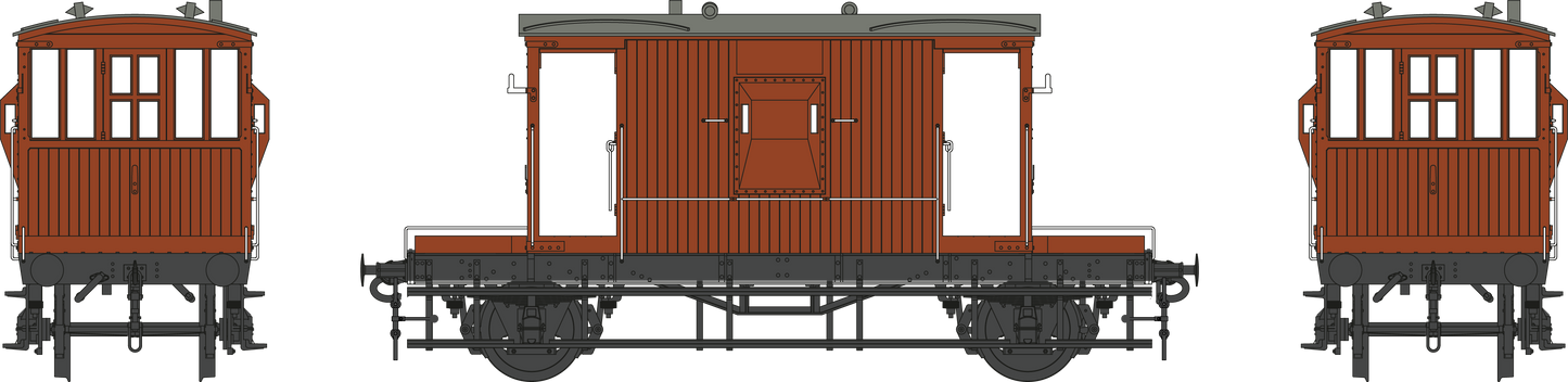 BR 20T Brake Van BR Bauxite Unnumbered