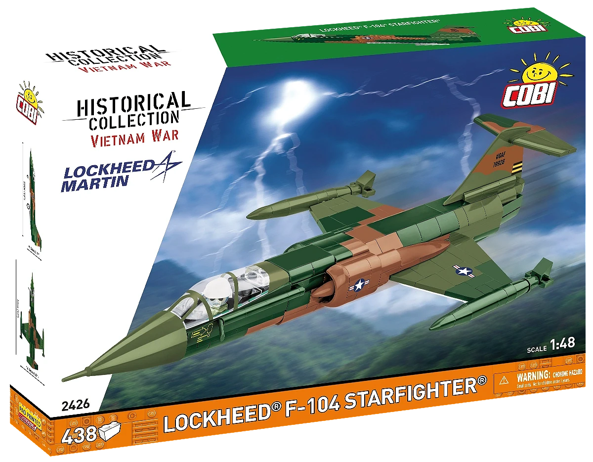 Lockheed F-104 Starfighter Vietnam War (430 pcs) Model Kit