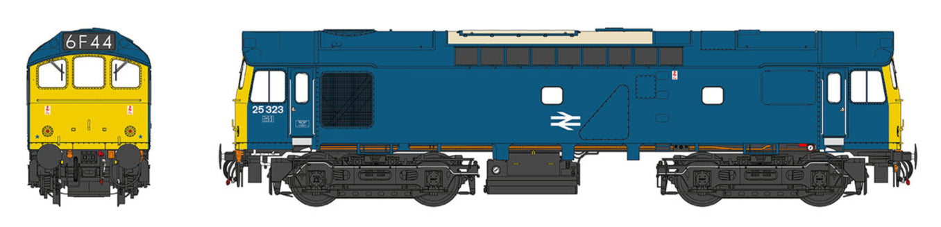 Class 25/3 25323 BR Blue (Headcode blinds) Diesel Locomotive