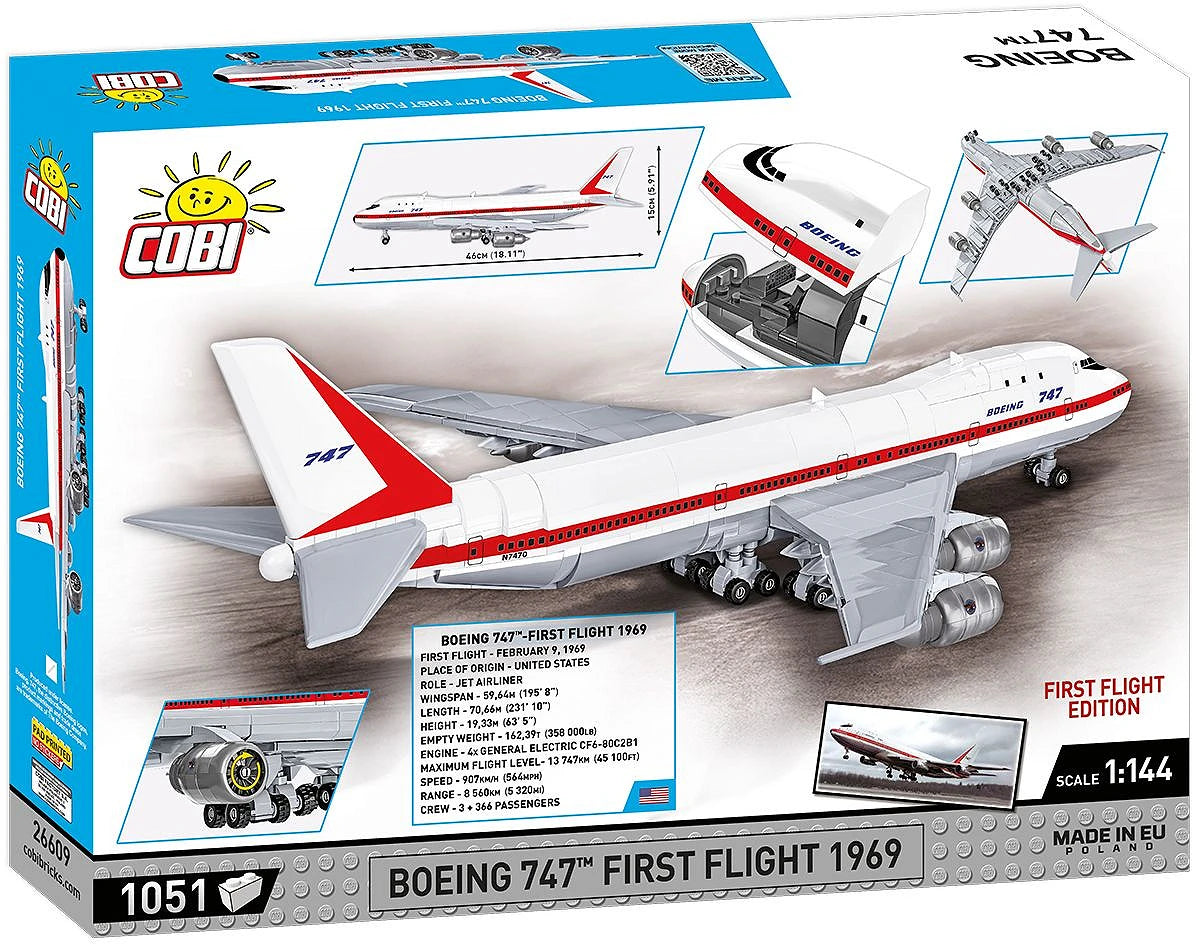 Boeing 747 First Flight 1969 (1000 pcs) Model Kit