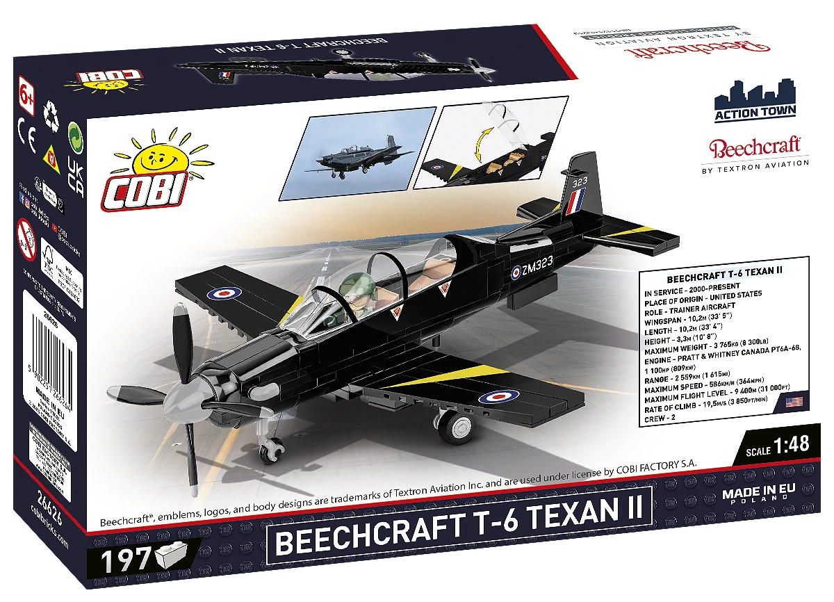 Beechcraft T-6 Texan II Royal Air (192 pcs) Model Kit
