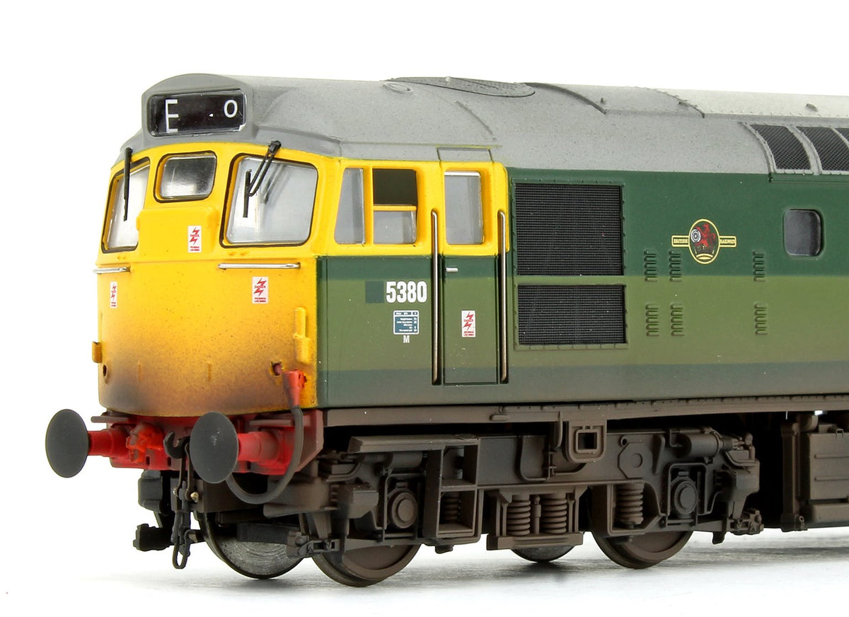 Pre-Owned 2719 Class 27 - 5380 BR Two-Tone Green (Full Yellow Ends) Diesel Locomotive - Weathered - DCC Fitted