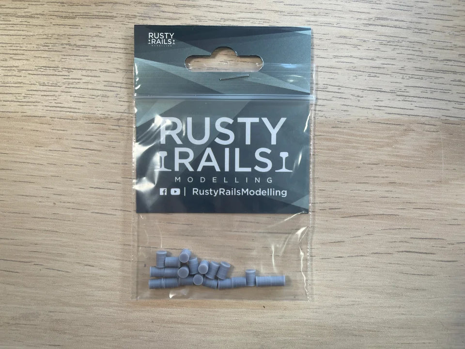 N Gauge Oil Drums (Pack of 20) - Unpainted Model Kit