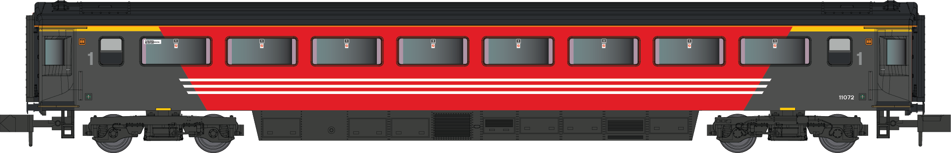 Dapol Mk3 Loco Hauled Virgin Trains First 11072 – Rails Of Sheffield