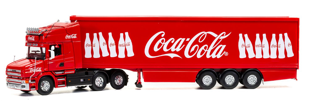 Diecast coca cheap cola truck