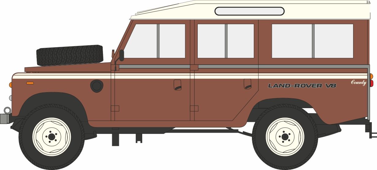 76LRS002 Land Rover Stage One V8 Russet Brown County