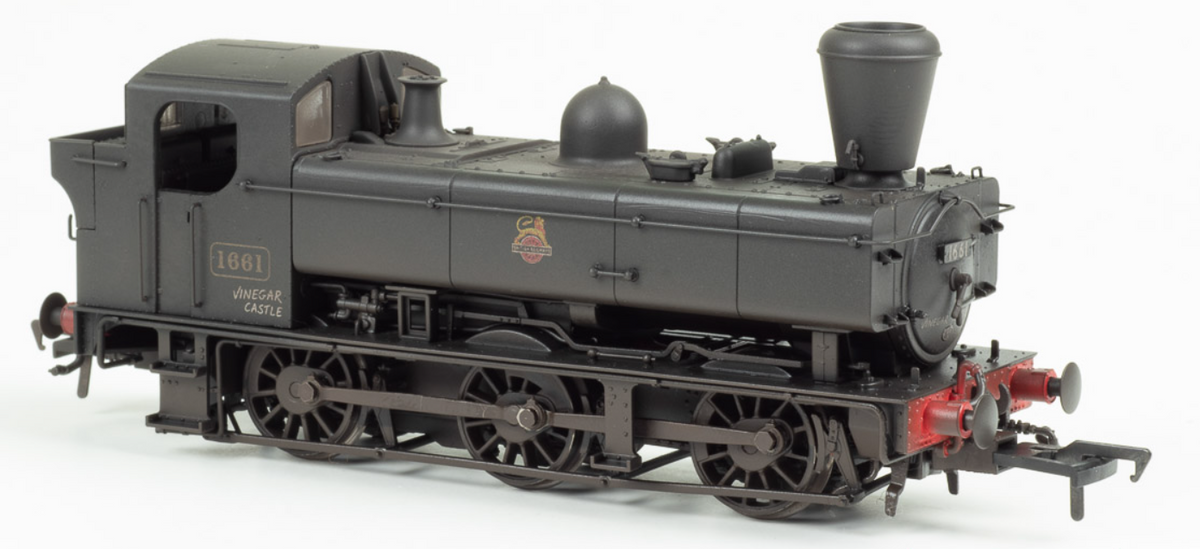 Pre-Owned Rapido Class 16XX BR Black Early Emblem 'Vinegar Castle' w/Busby Chimney No.1661 Steam Locomotive - Weathered