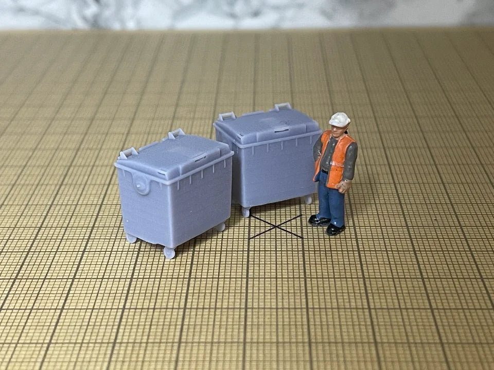 OO Gauge Large Bins (Pack of 5) - Unpainted