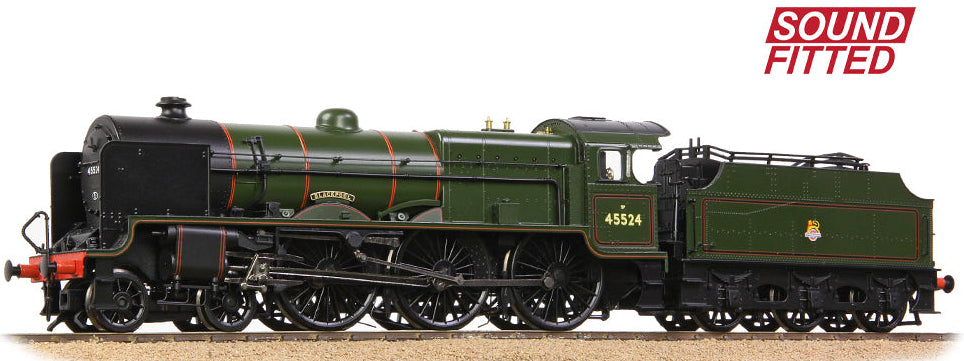 LMS 5XP 'Patriot' with Riveted Fowler Tender 45524 'Blackpool' BR Lined Green (Early Emblem) Steam Locomotive - DCC Sound