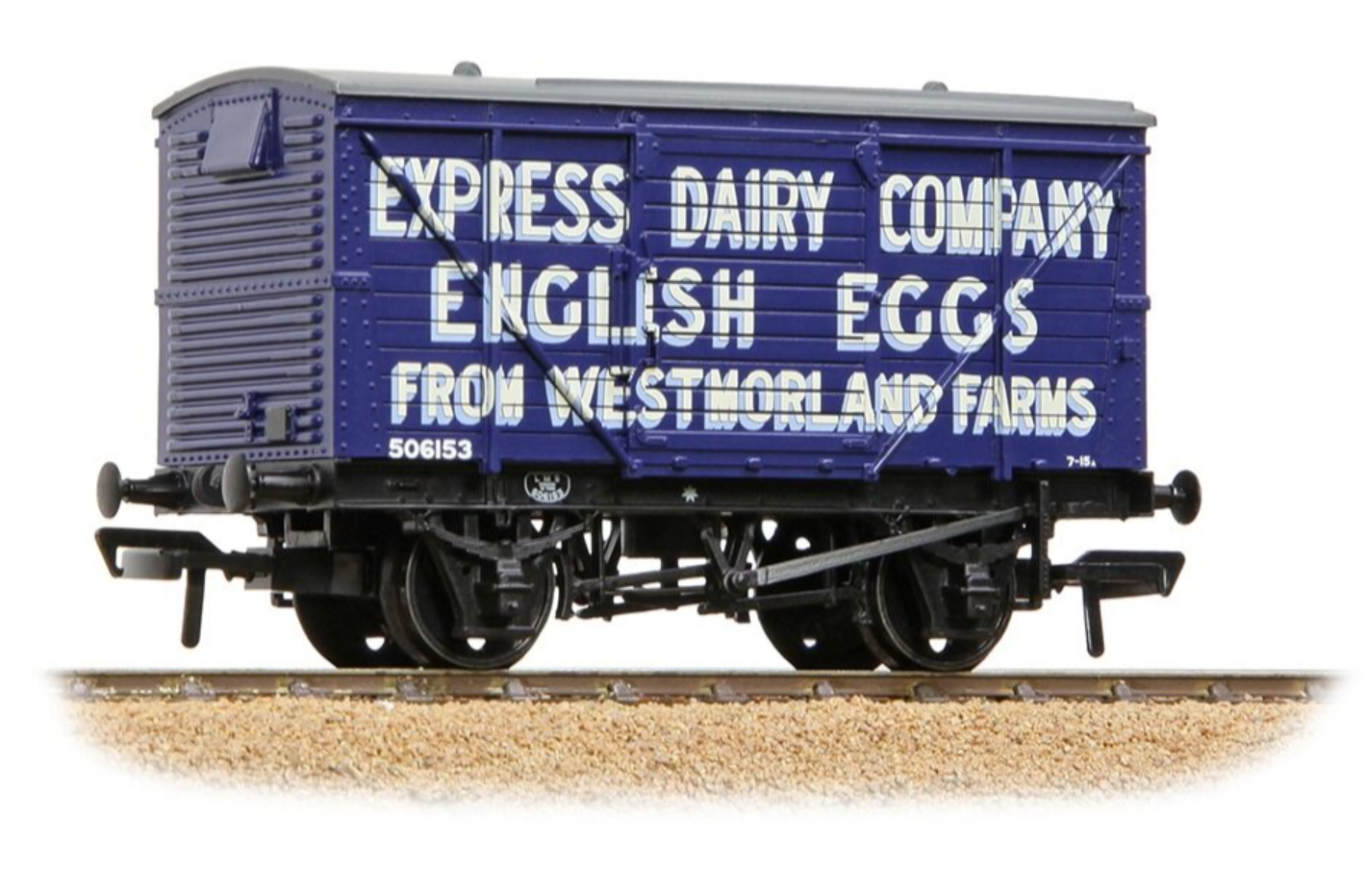 LMS 12T Planked Ventilated Van 'Express Dairy Company' Blue No.506153