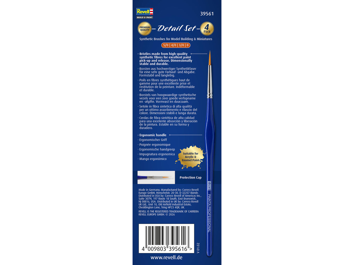 39561 Painta Professional Brushes: Detail Set