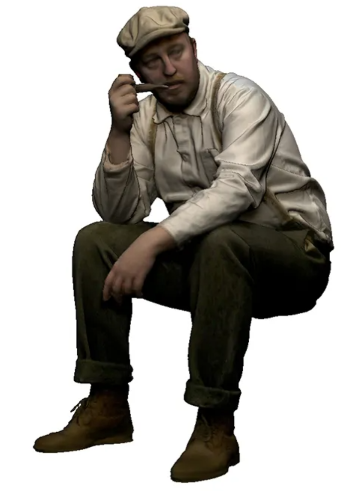 TT:120 Gauge - Trade & Services - Mill worker at rest