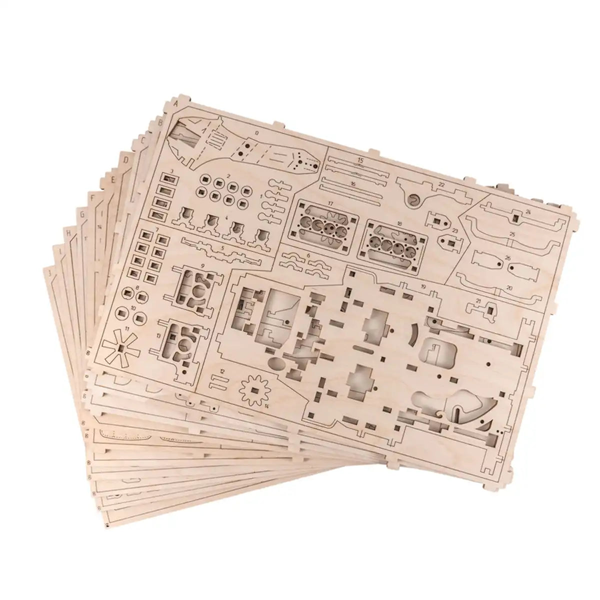 3D Wooden Car Puzzle – Car 4x4