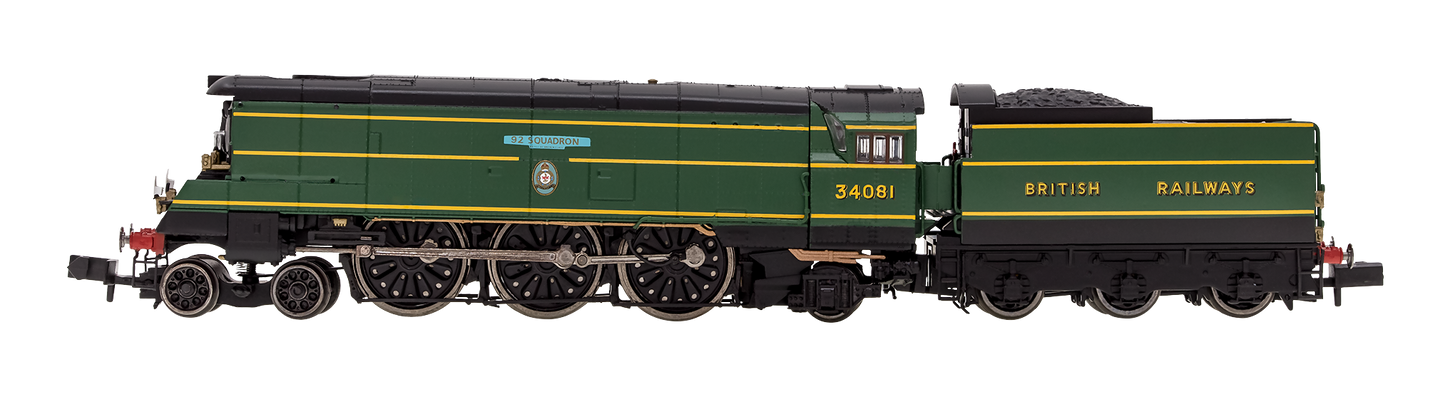 Battle of Britain ‘92 Squadron’ 34081 SR Malachite Green “British Railways” - DCC Sound Fitted
