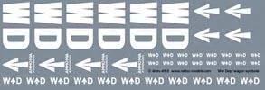 War Department WD Brandings: Rolling Stock Waterslide Decals
