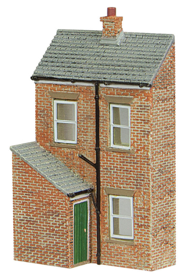 Low Relief Rear Of Terrace - Right Hand, Green Door