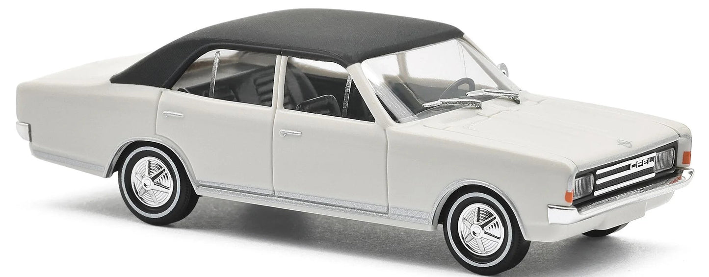 BUS42020 Opel Rekord C, White with whitewall tyres