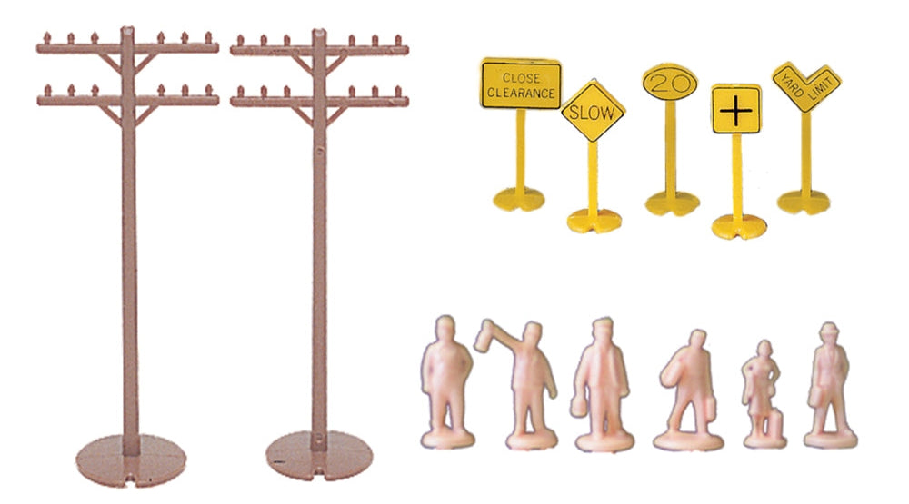 Layout Accessories Assortment (60 Pieces)