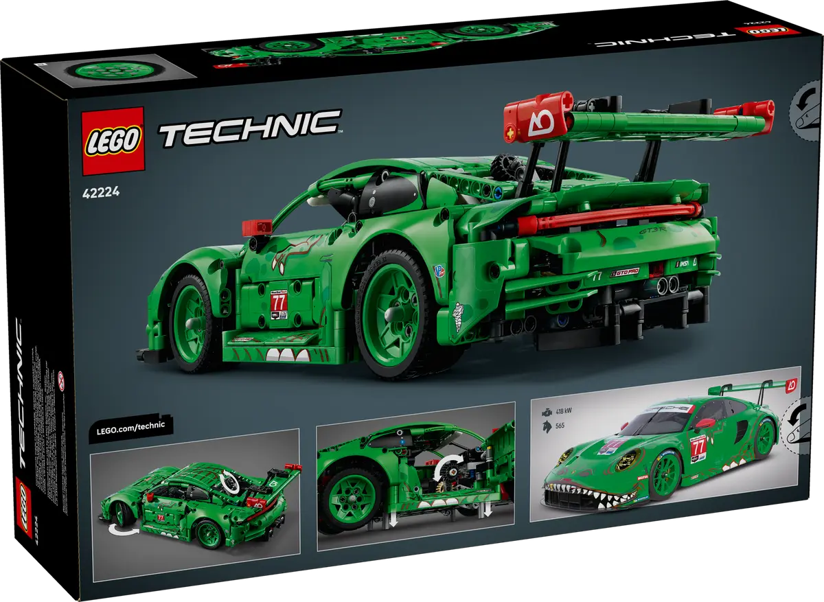 42224 Lego Technic Porsche 911 GT3 R REXY AO Racing Car - 42224