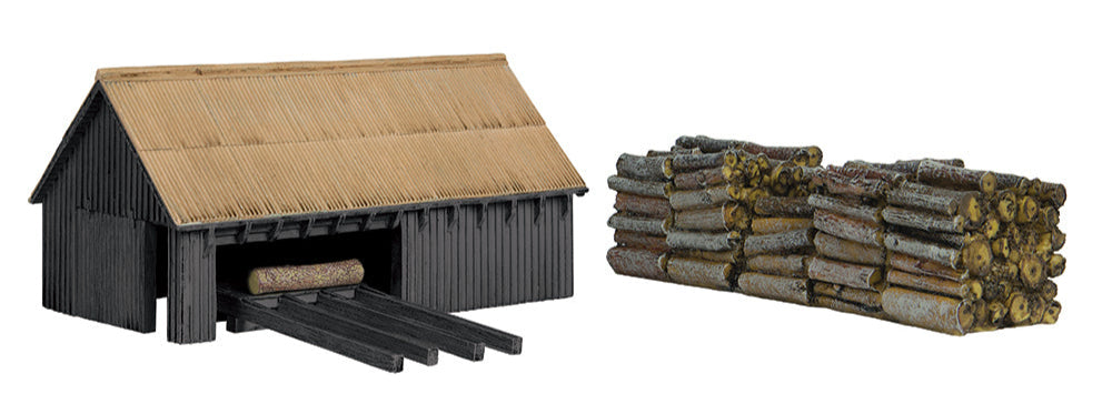 Sawmill and Woodpile Black