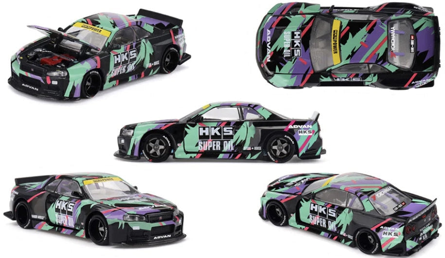 MGTKHMG280 Nissan Skyline GT-R R34 Kaido Works (V2 Aero) HKS