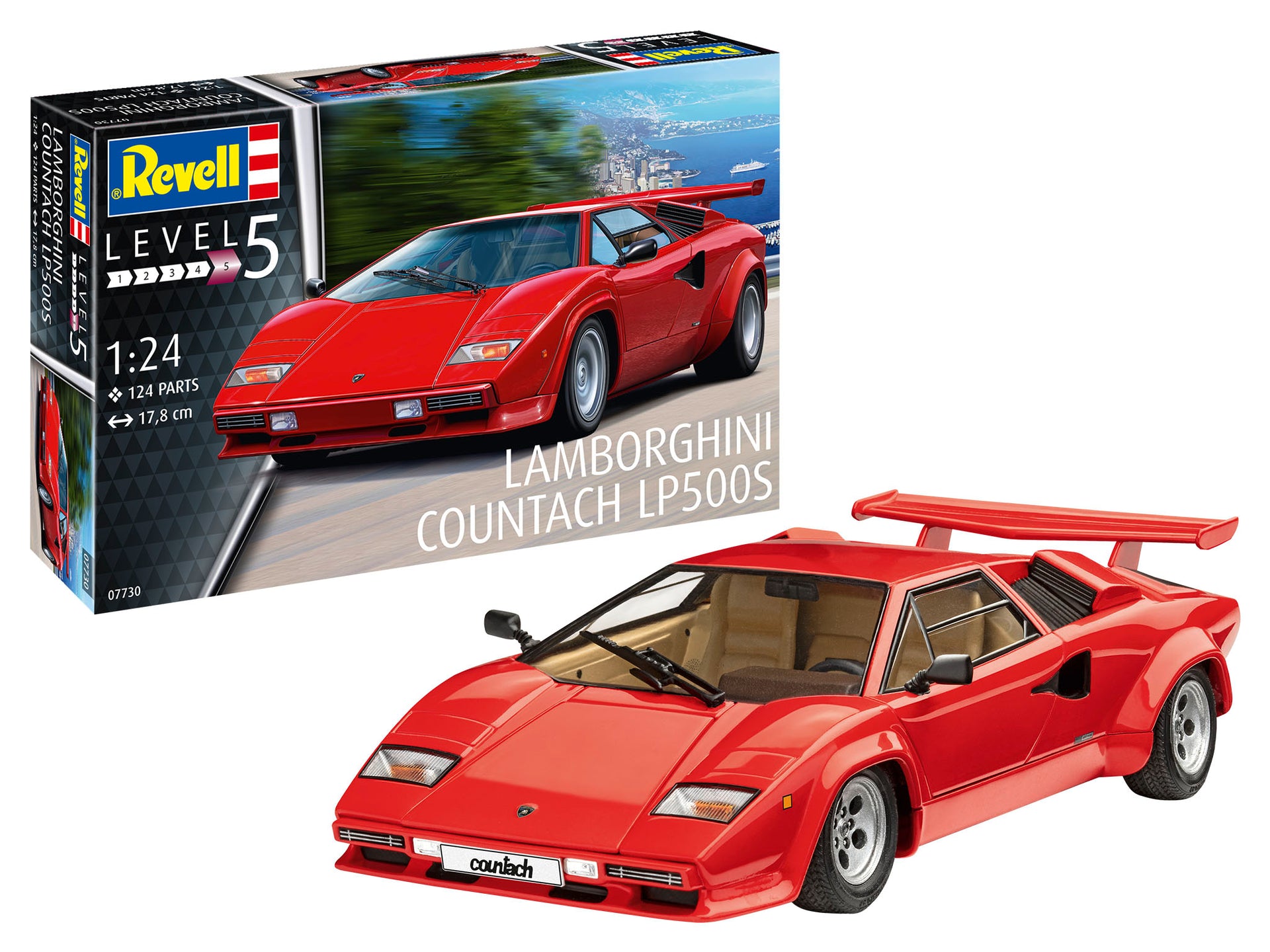 Revell Lamborghini Countach LP500S Model Kit Rails of Sheffield