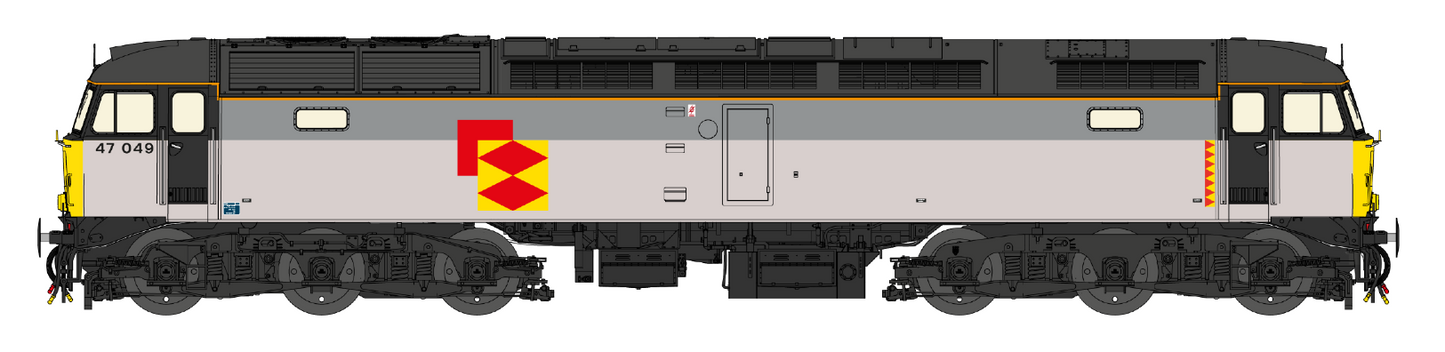 Highly Detailed Premium Weathered Class 47 Railfreight Distribution No.47049 Diesel Locomotive - DCC Sound