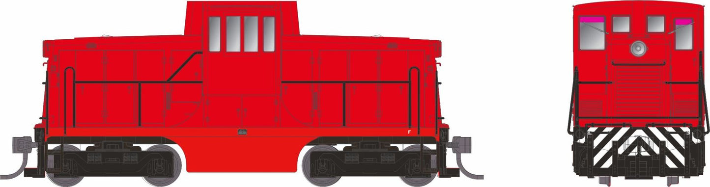 048033 HO GE 44 Tonner (DC/Silent): Generic Industrial: Red
