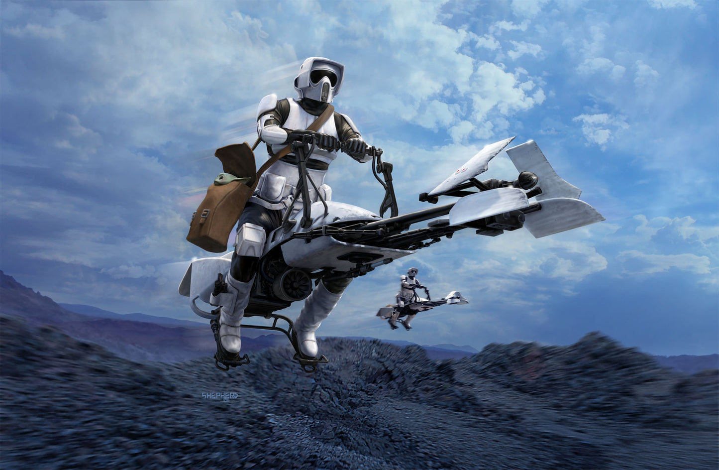 Star Wars The Mandalorian Speeder Bike Model Kit