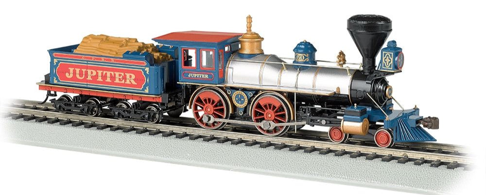 4-4-0 American - Central Pacific #60 'Jupiter' Steam Locomotive with Wood Load