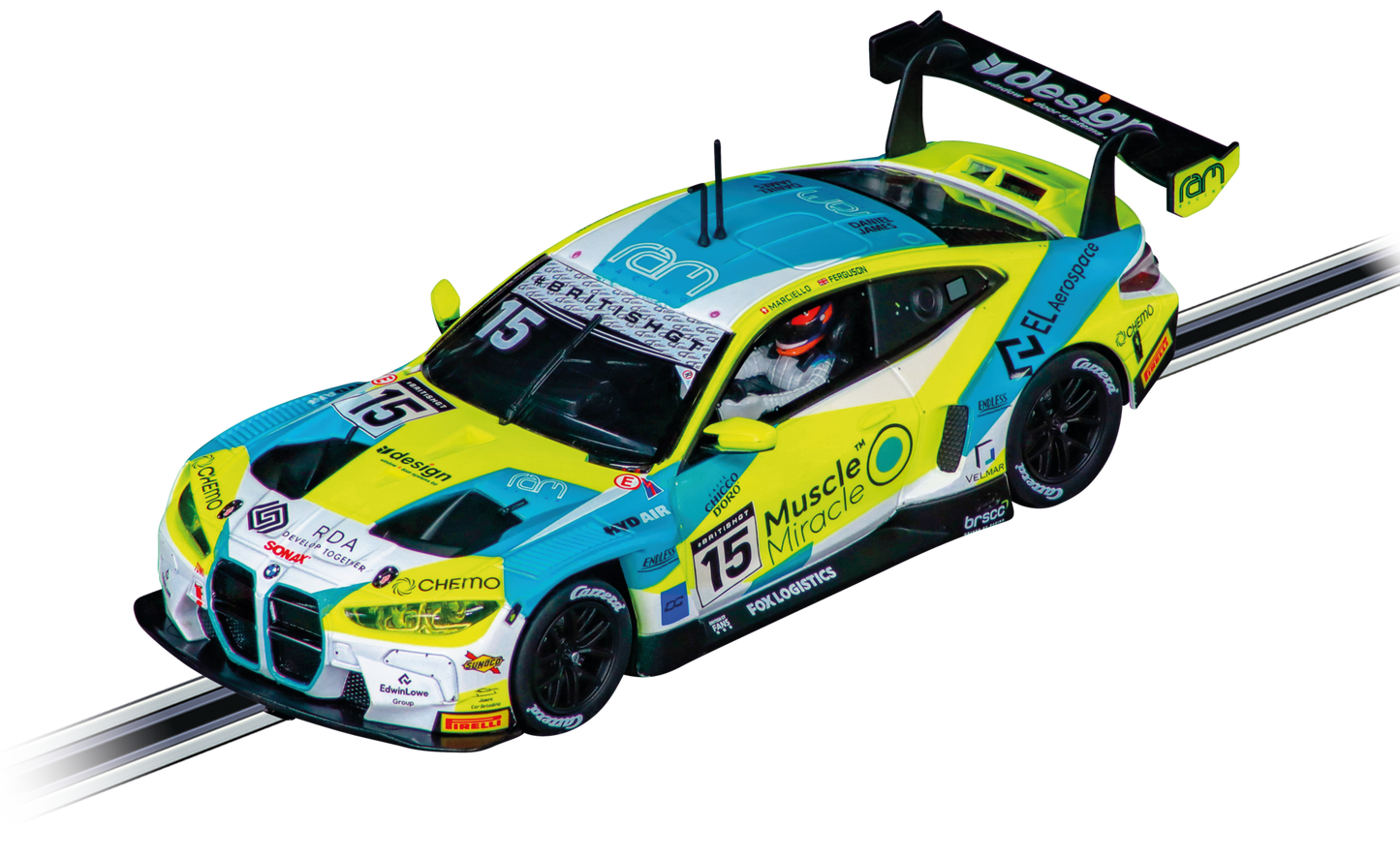 Carrera Evolution BMW M4 GT3 "RAM Racing, No. 15" British GT 2025